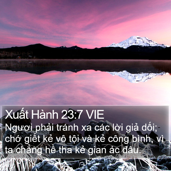 Xuất Hành 23:7 VIE Bible Study
