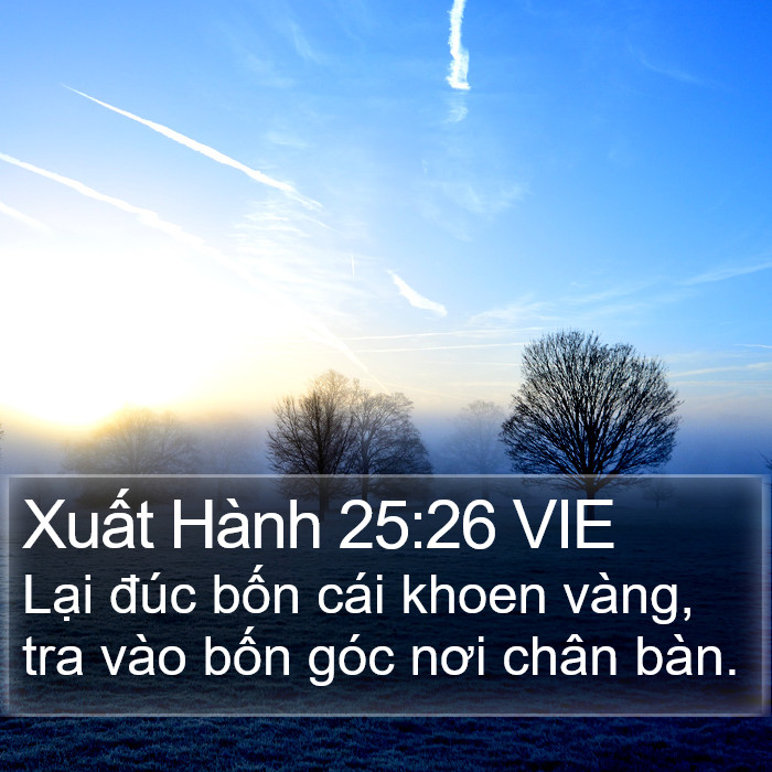 Xuất Hành 25:26 VIE Bible Study