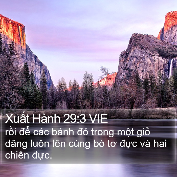Xuất Hành 29:3 VIE Bible Study
