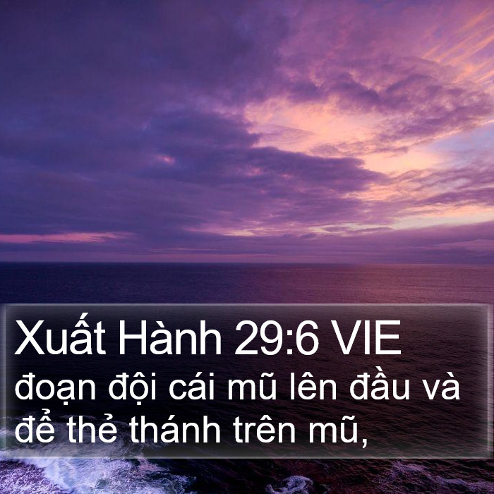 Xuất Hành 29:6 VIE Bible Study