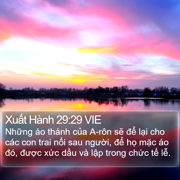 Xuất Hành 29:29 VIE Bible Study