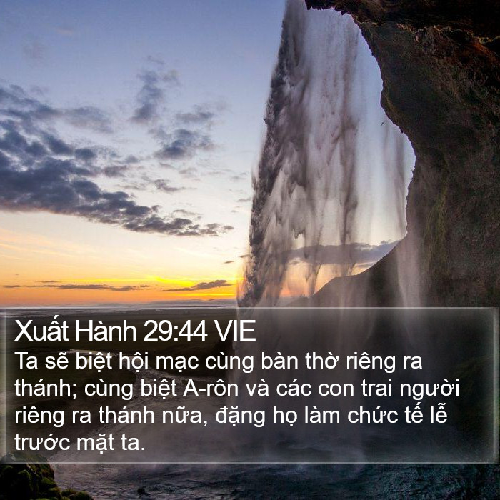 Xuất Hành 29:44 VIE Bible Study