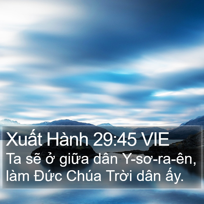 Xuất Hành 29:45 VIE Bible Study
