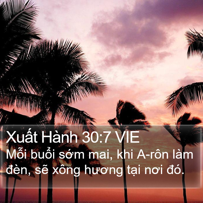 Xuất Hành 30:7 VIE Bible Study