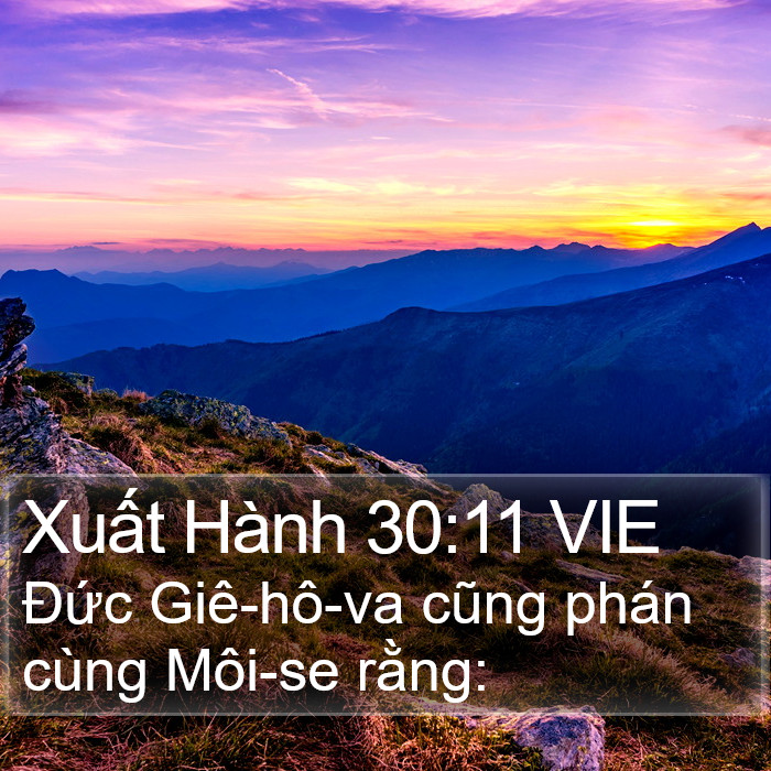 Xuất Hành 30:11 VIE Bible Study