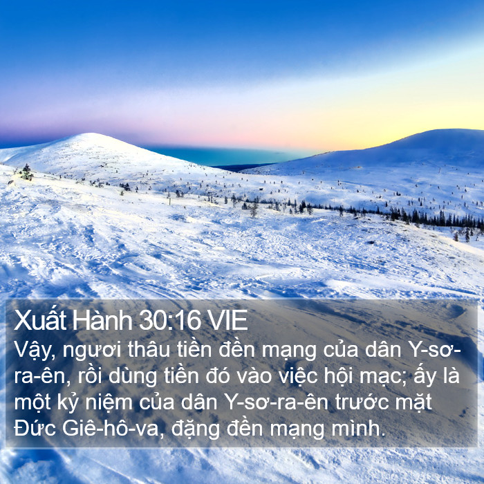 Xuất Hành 30:16 VIE Bible Study