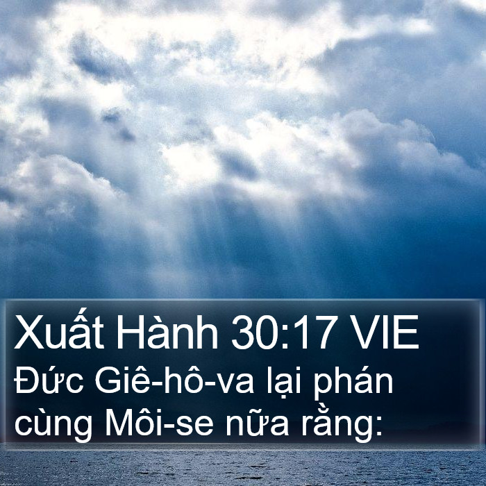 Xuất Hành 30:17 VIE Bible Study