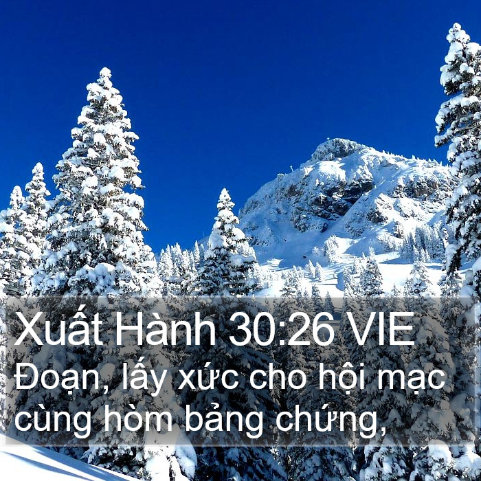 Xuất Hành 30:26 VIE Bible Study