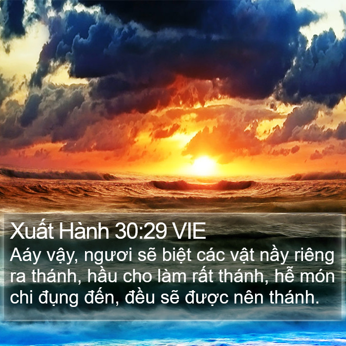 Xuất Hành 30:29 VIE Bible Study