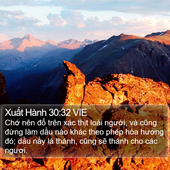 Xuất Hành 30:32 VIE Bible Study