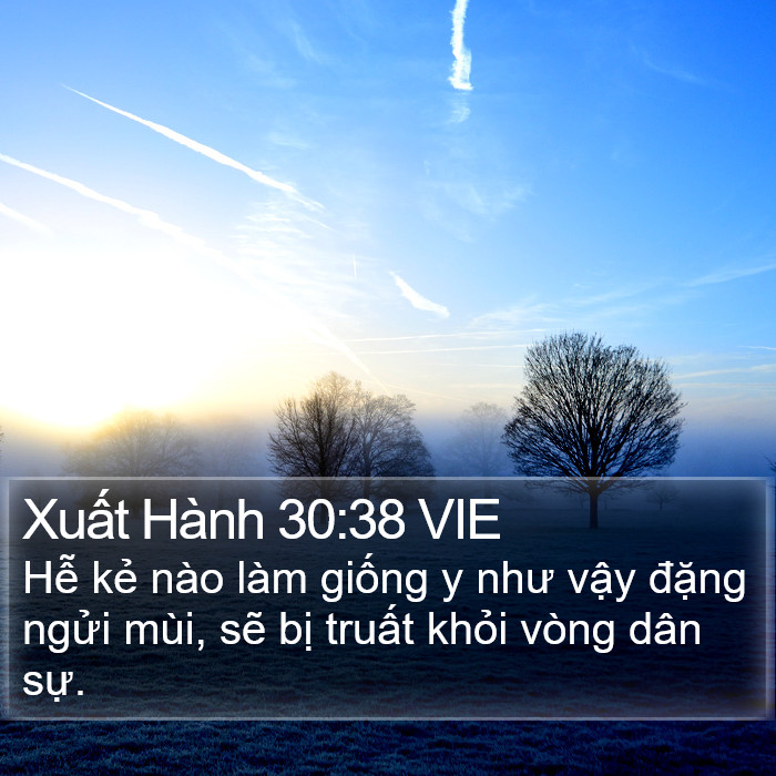 Xuất Hành 30:38 VIE Bible Study