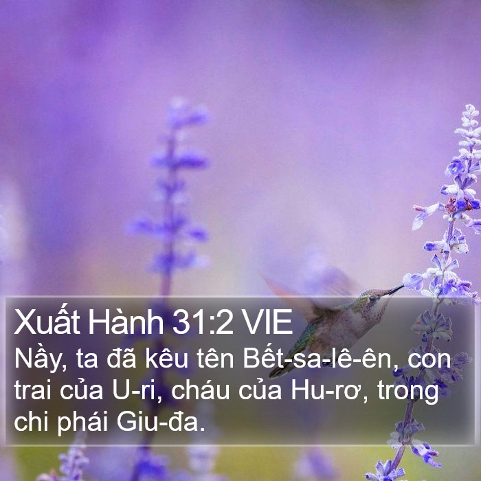 Xuất Hành 31:2 VIE Bible Study