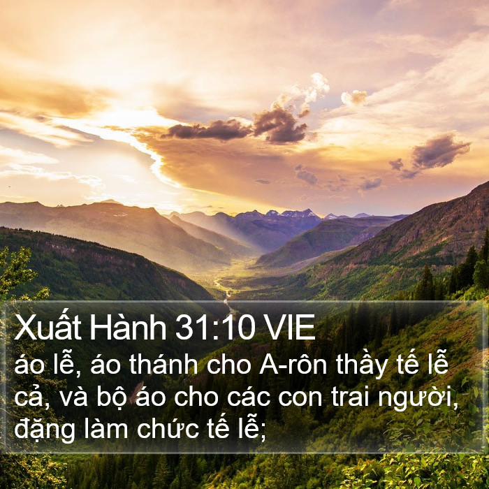 Xuất Hành 31:10 VIE Bible Study