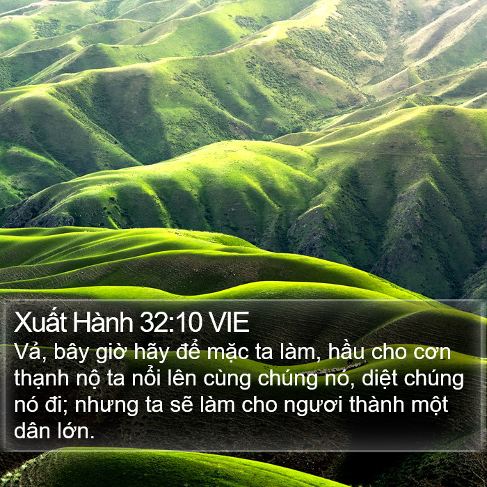Xuất Hành 32:10 VIE Bible Study