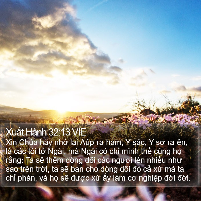 Xuất Hành 32:13 VIE Bible Study