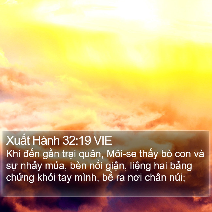 Xuất Hành 32:19 VIE Bible Study