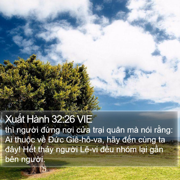 Xuất Hành 32:26 VIE Bible Study