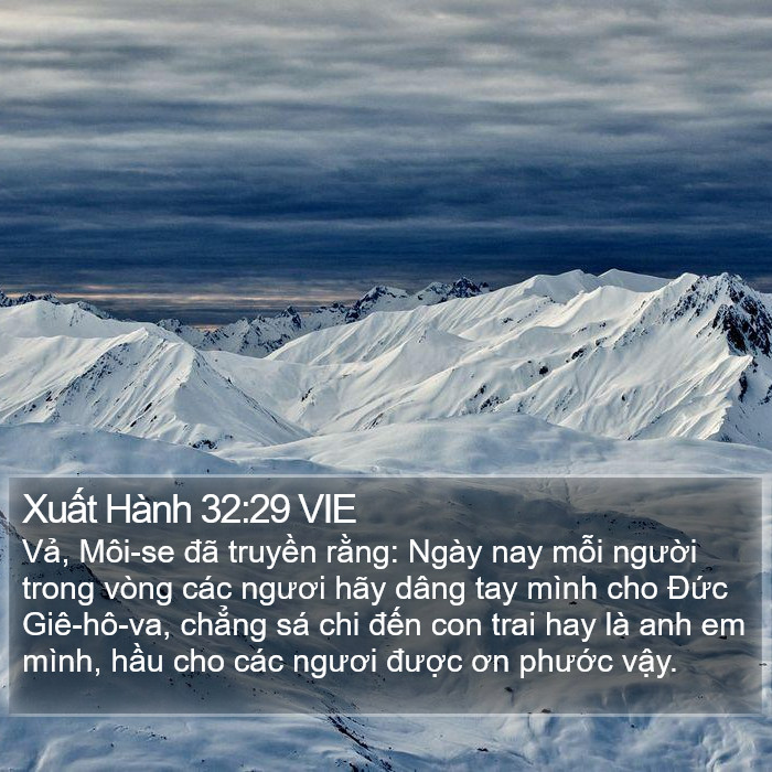 Xuất Hành 32:29 VIE Bible Study