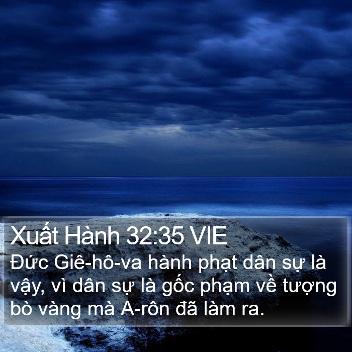 Xuất Hành 32:35 VIE Bible Study
