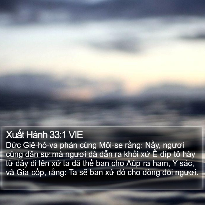 Xuất Hành 33:1 VIE Bible Study