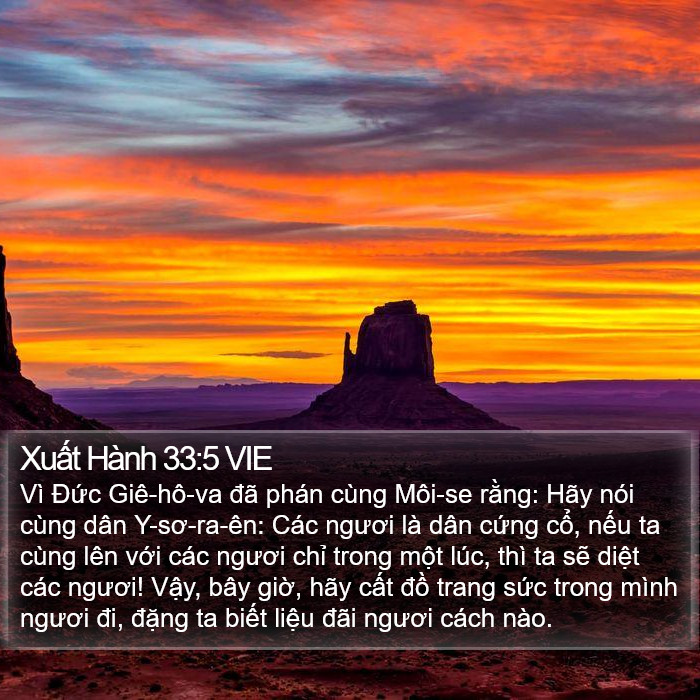Xuất Hành 33:5 VIE Bible Study