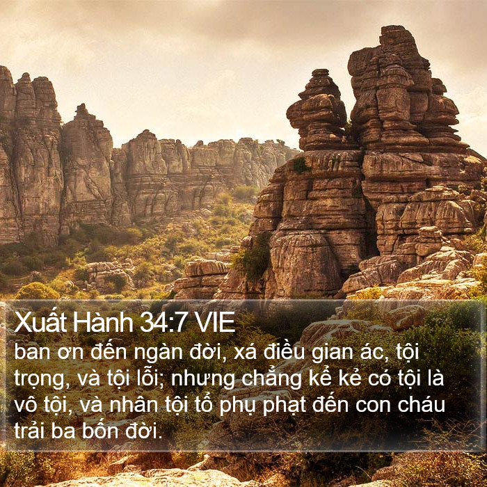 Xuất Hành 34:7 VIE Bible Study