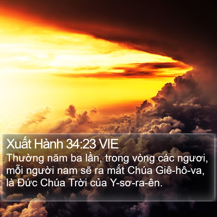 Xuất Hành 34:23 VIE Bible Study