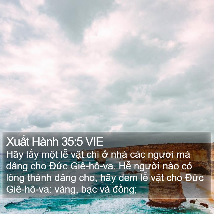 Xuất Hành 35:5 VIE Bible Study