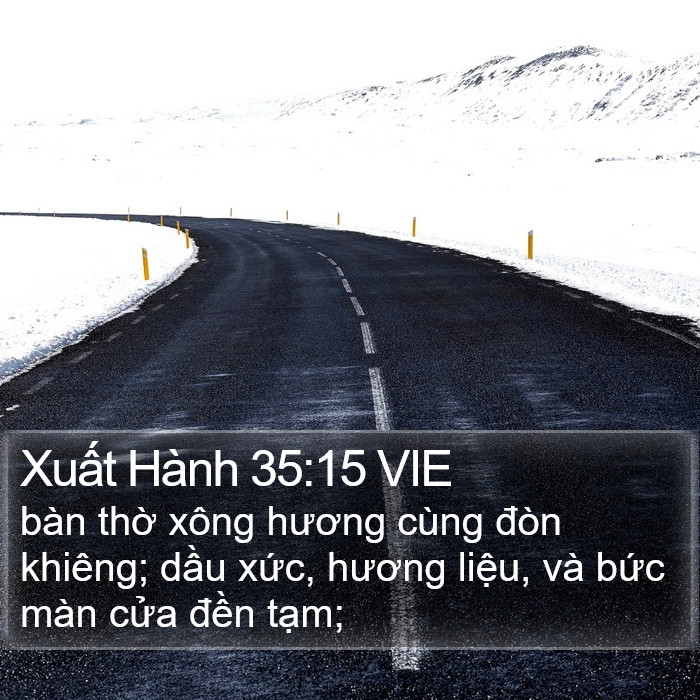 Xuất Hành 35:15 VIE Bible Study