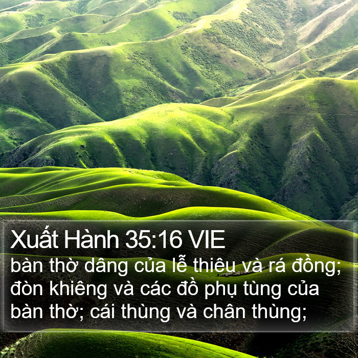 Xuất Hành 35:16 VIE Bible Study