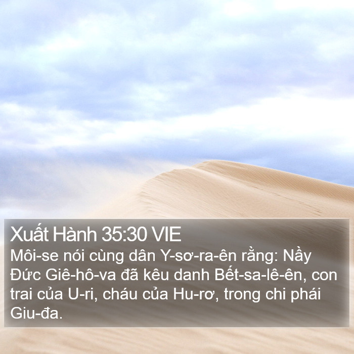 Xuất Hành 35:30 VIE Bible Study