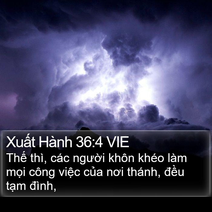 Xuất Hành 36:4 VIE Bible Study