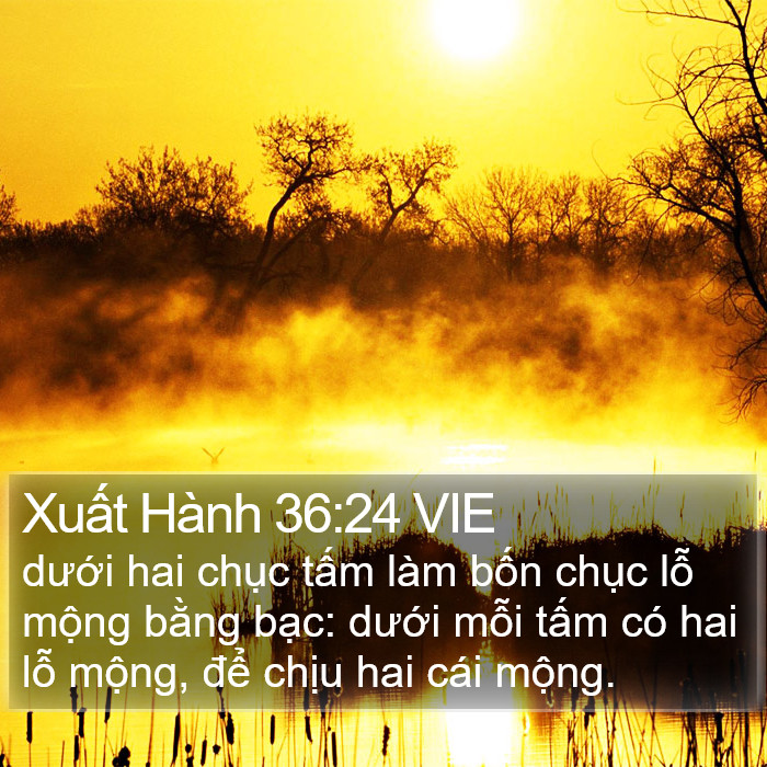 Xuất Hành 36:24 VIE Bible Study