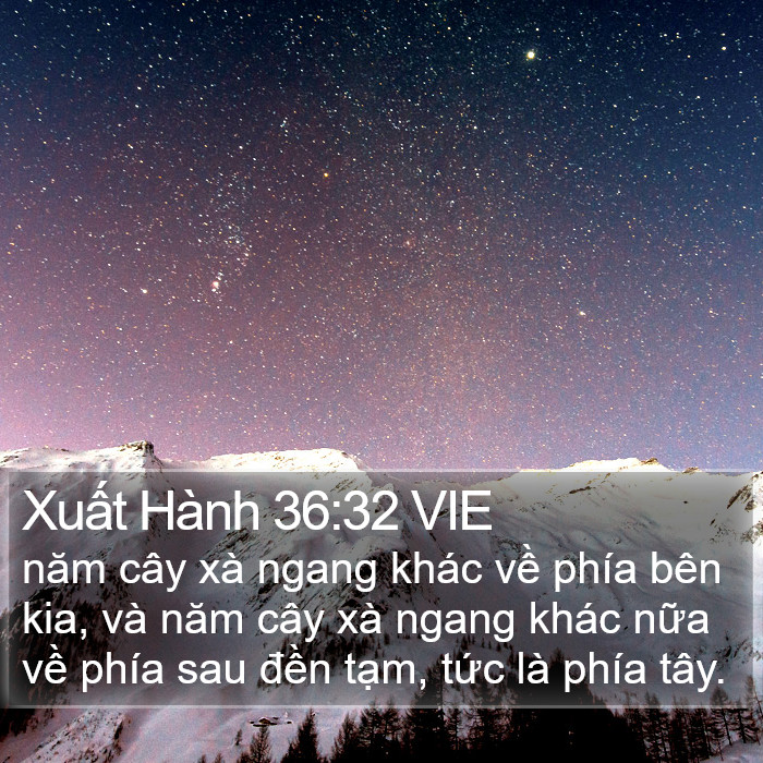 Xuất Hành 36:32 VIE Bible Study