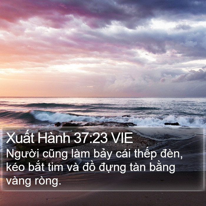 Xuất Hành 37:23 VIE Bible Study