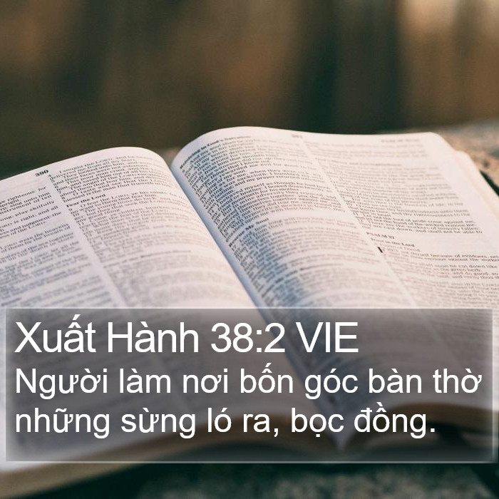 Xuất Hành 38:2 VIE Bible Study