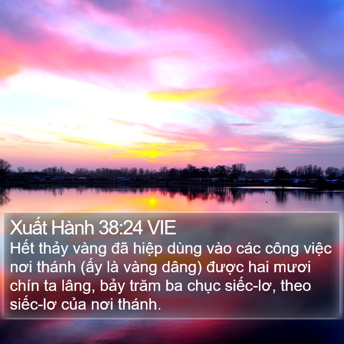 Xuất Hành 38:24 VIE Bible Study
