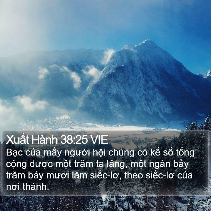Xuất Hành 38:25 VIE Bible Study