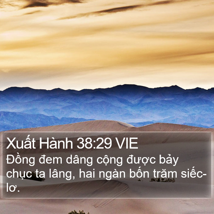 Xuất Hành 38:29 VIE Bible Study