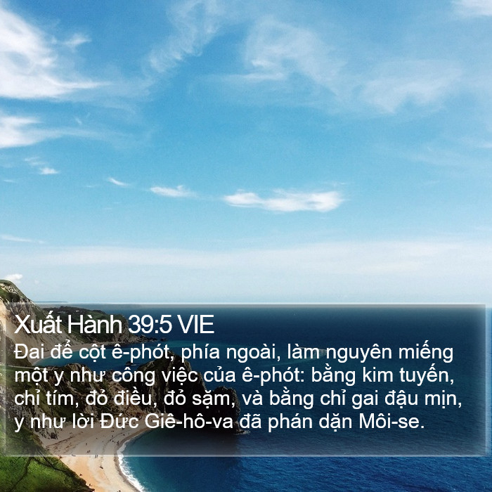 Xuất Hành 39:5 VIE Bible Study