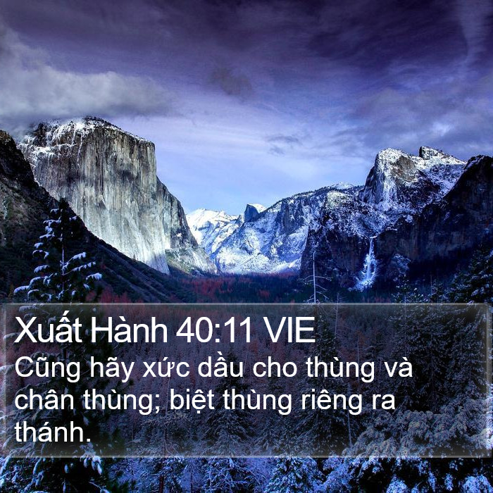 Xuất Hành 40:11 VIE Bible Study