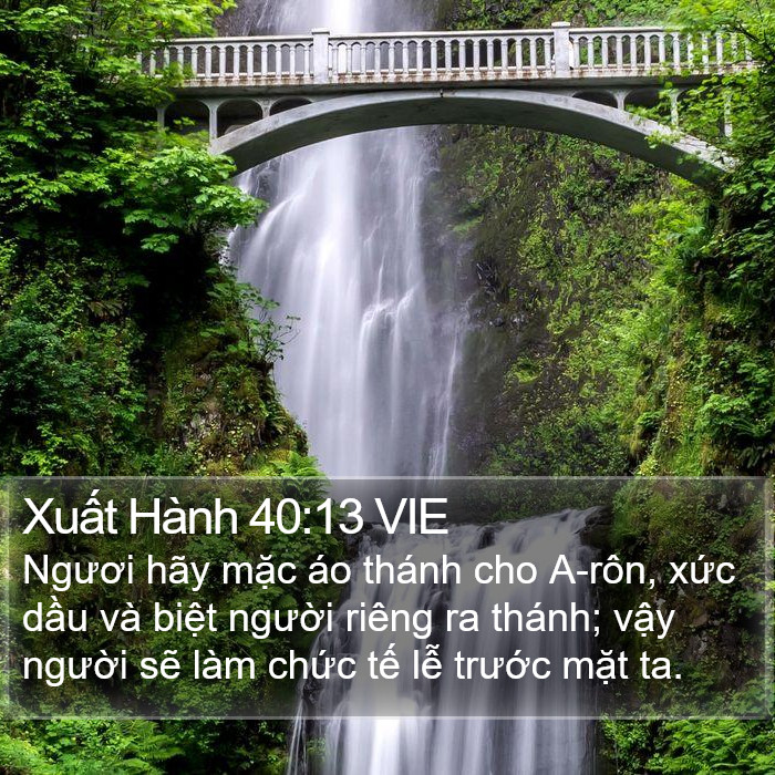 Xuất Hành 40:13 VIE Bible Study