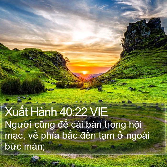 Xuất Hành 40:22 VIE Bible Study