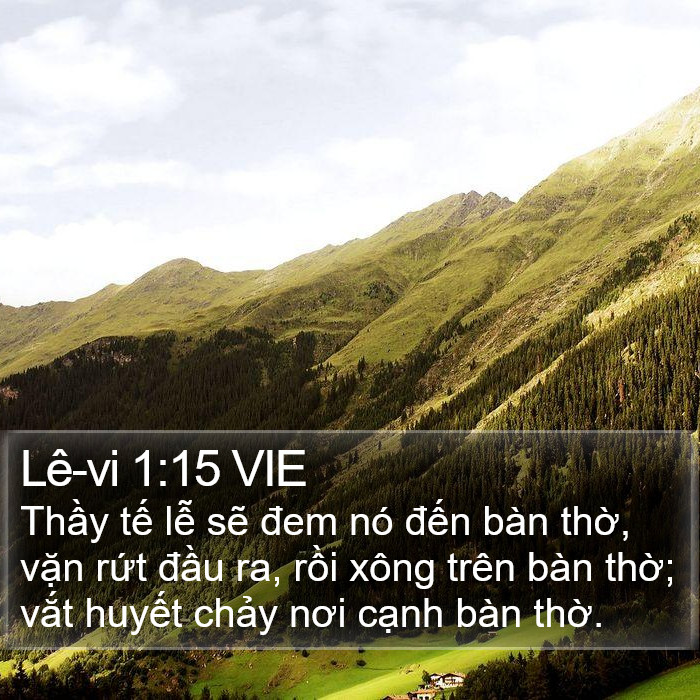 Lê-vi 1:15 VIE Bible Study