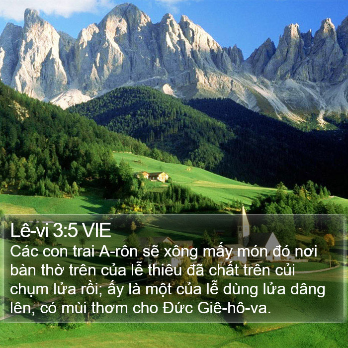 Lê-vi 3:5 VIE Bible Study