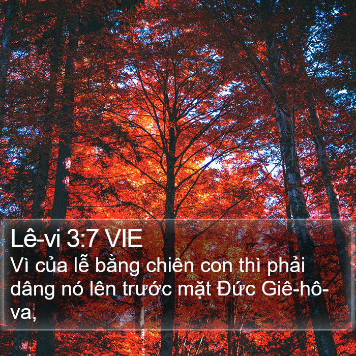 Lê-vi 3:7 VIE Bible Study