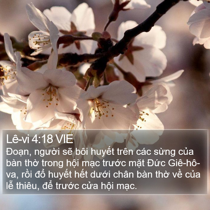 Lê-vi 4:18 VIE Bible Study