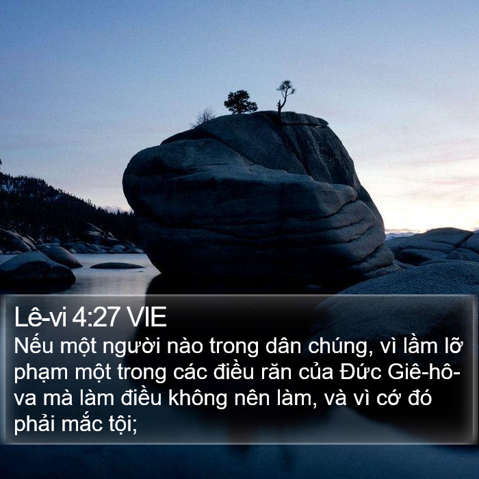 Lê-vi 4:27 VIE Bible Study