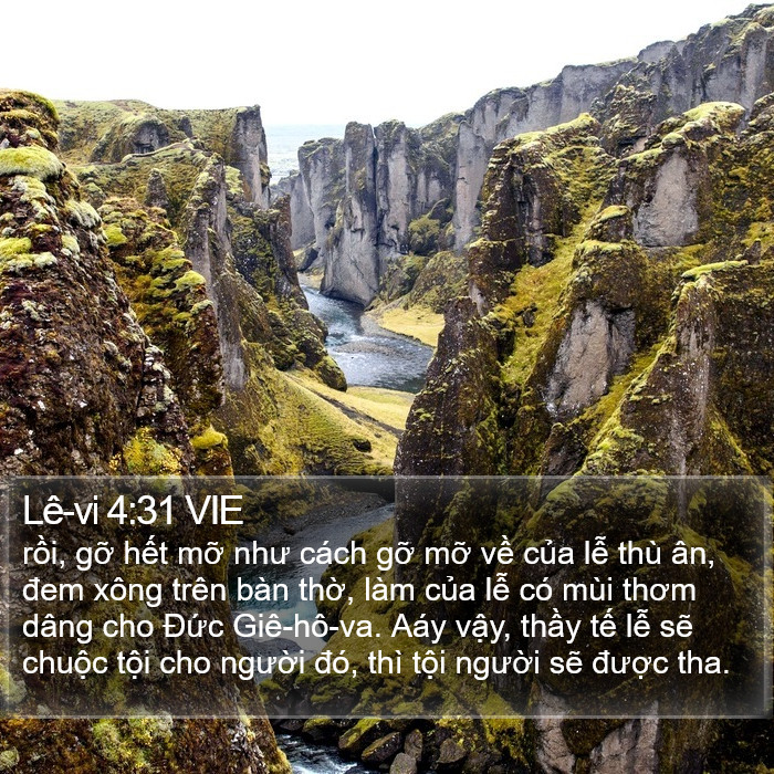 Lê-vi 4:31 VIE Bible Study