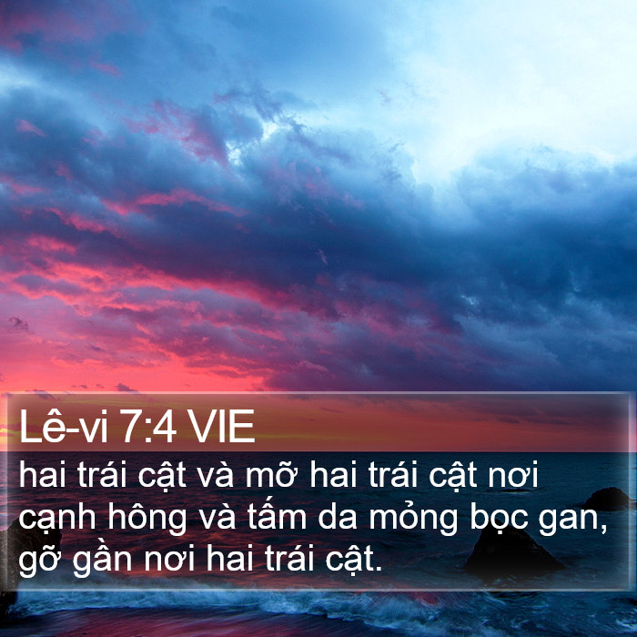 Lê-vi 7:4 VIE Bible Study